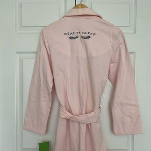 KATE SPADE “Beauty Sleep” PINK BATHROBE, XS/S NWT